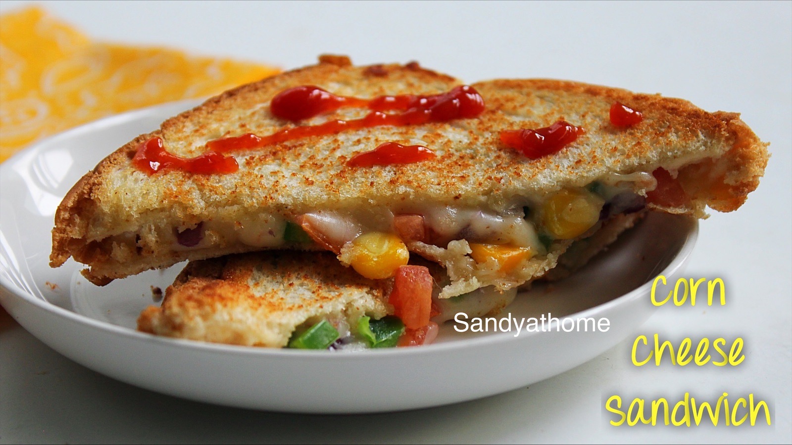 Corn cheese sandwich, Corn sandwich Sandhya's recipes