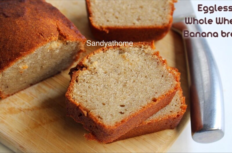 Air fryer eggless banana bread (Whole wheat)