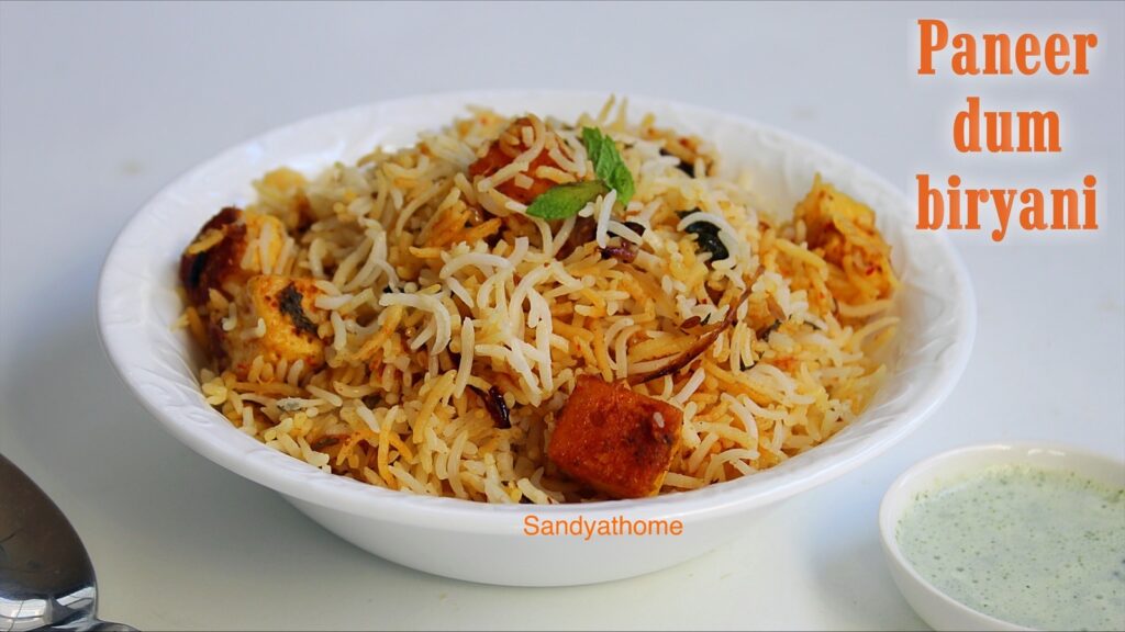 paneer dum biryani