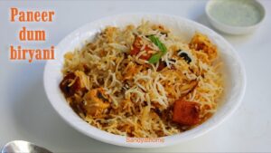Paneer biryani, Paneer dum biryani