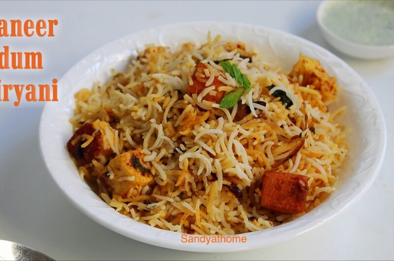 Paneer biryani, Paneer dum biryani