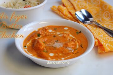 air fryer butter chicken, murgh makhani