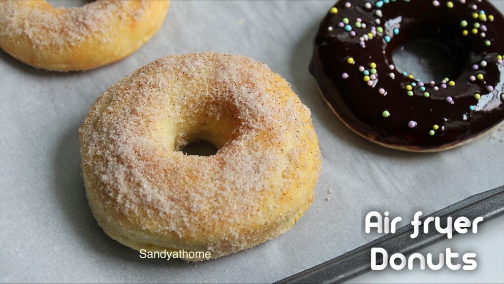 air fryer eggless donuts