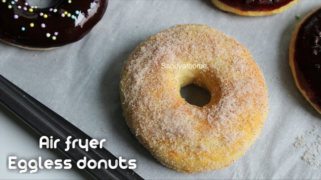 air fryer eggless donuts