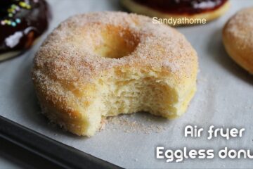 air fryer eggless donuts