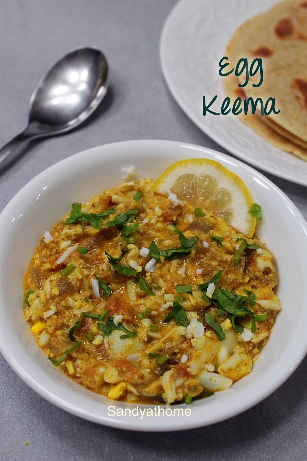 anda keema Sandhya's recipes