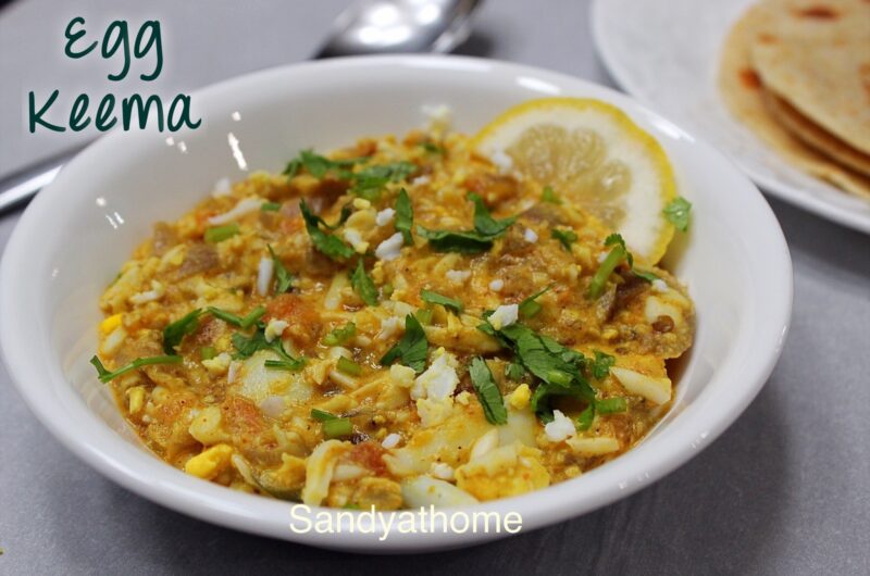 Egg keema recipe, Anda keema