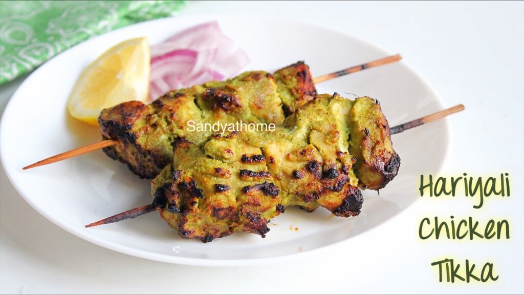 hariyali chicken tikka in air fryer