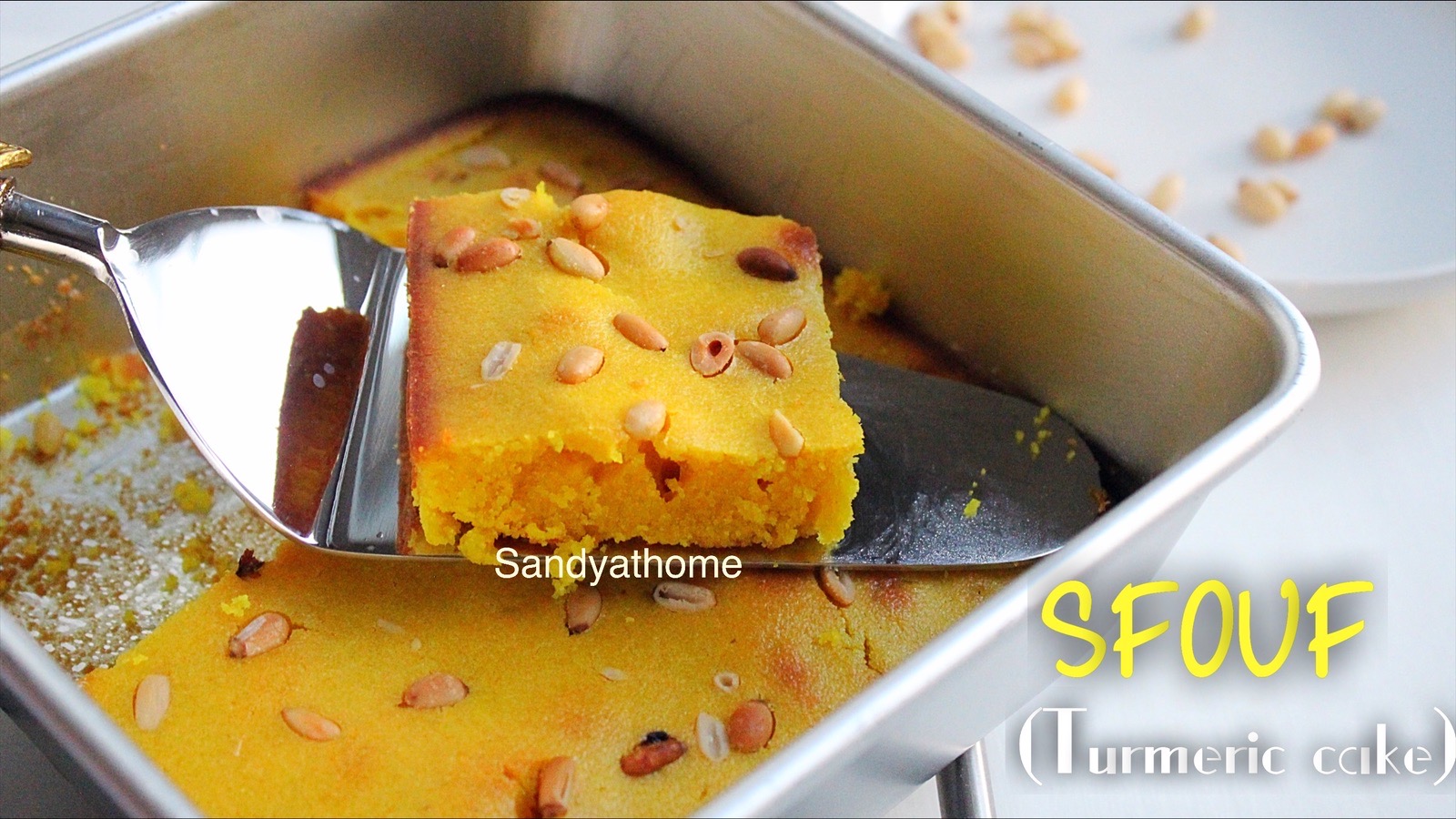 sfouf, lebanese turmeric cake