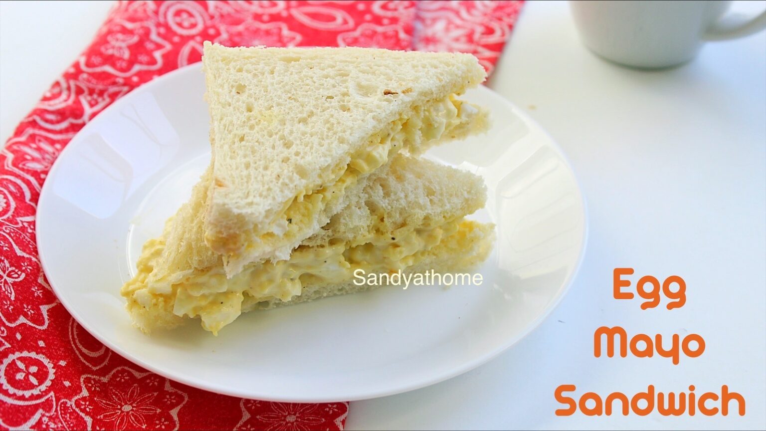 Egg mayo sandwich, Mayo egg sandwich Sandhya's recipes