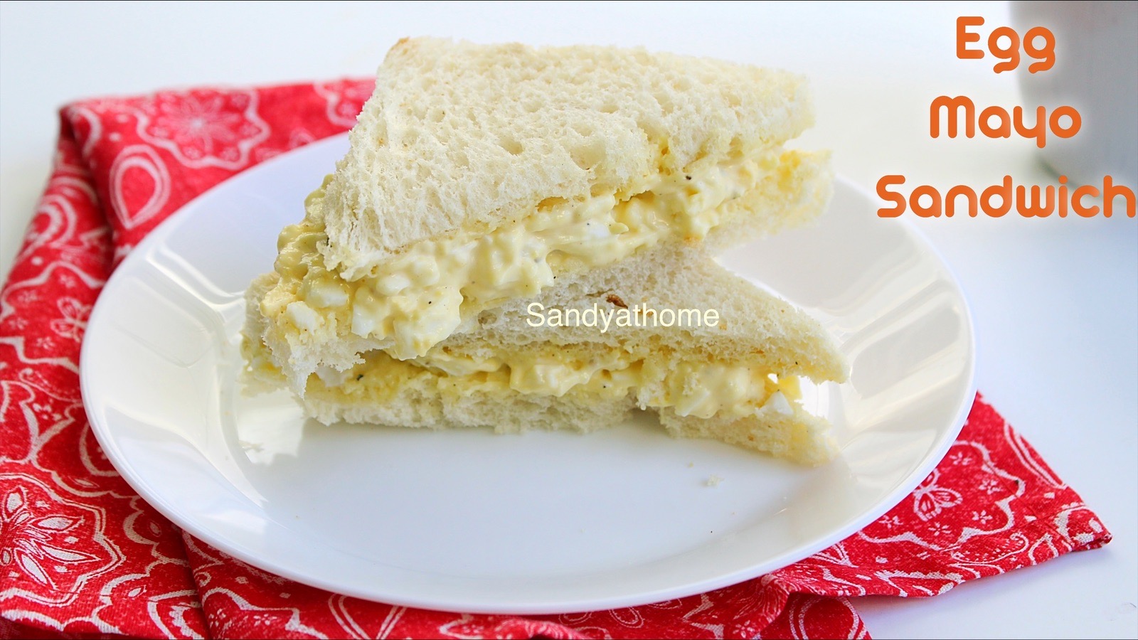 egg mayo sandwich - Sandhya's recipes