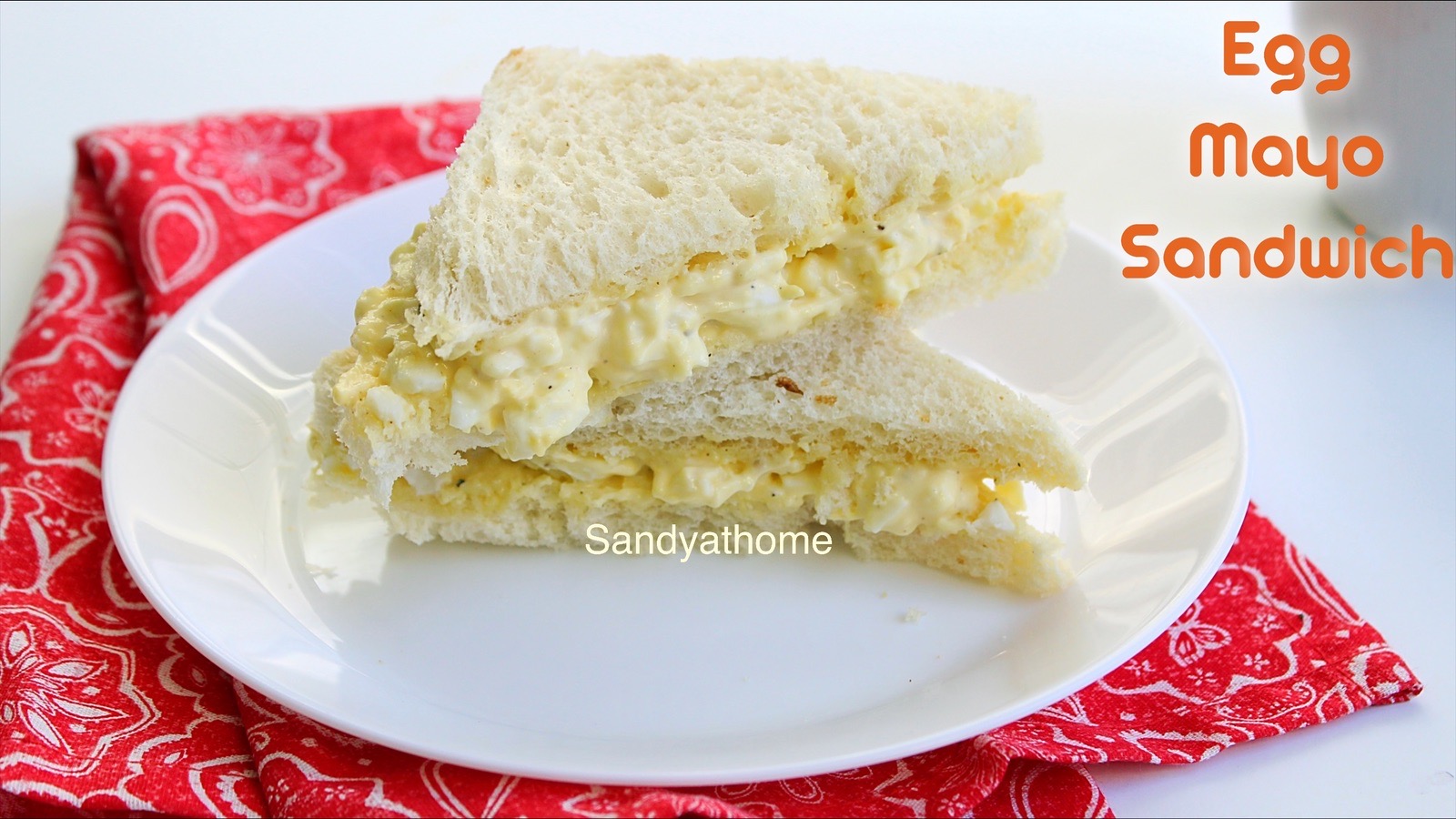 egg mayo sandwich - Sandhya's recipes