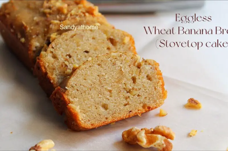 Stovetop banana bread, Eggless banana bread