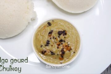 ridge gourd chutney, beerakaya pachadi