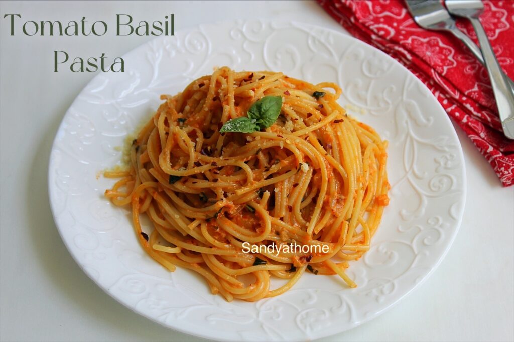 tomato basil pasta, tomato pasta, basil pasta, pasta