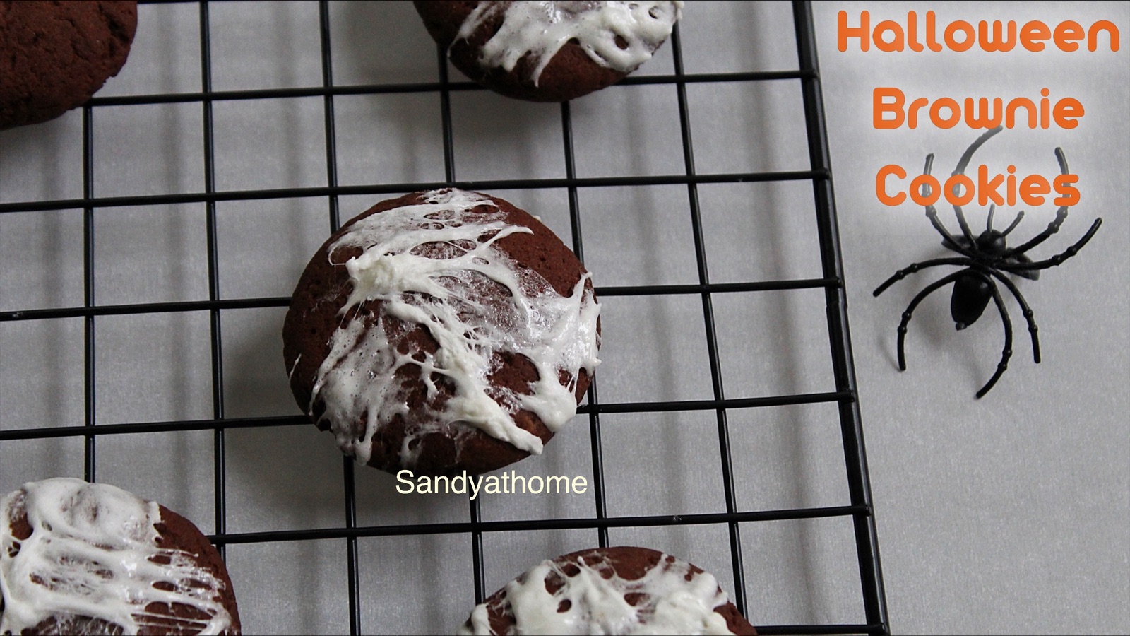 eggless brownie cookies, halloween brownie cookies