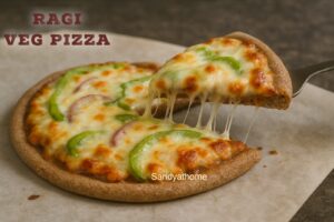 Make healthy ragi wheat pizza with yeast at home