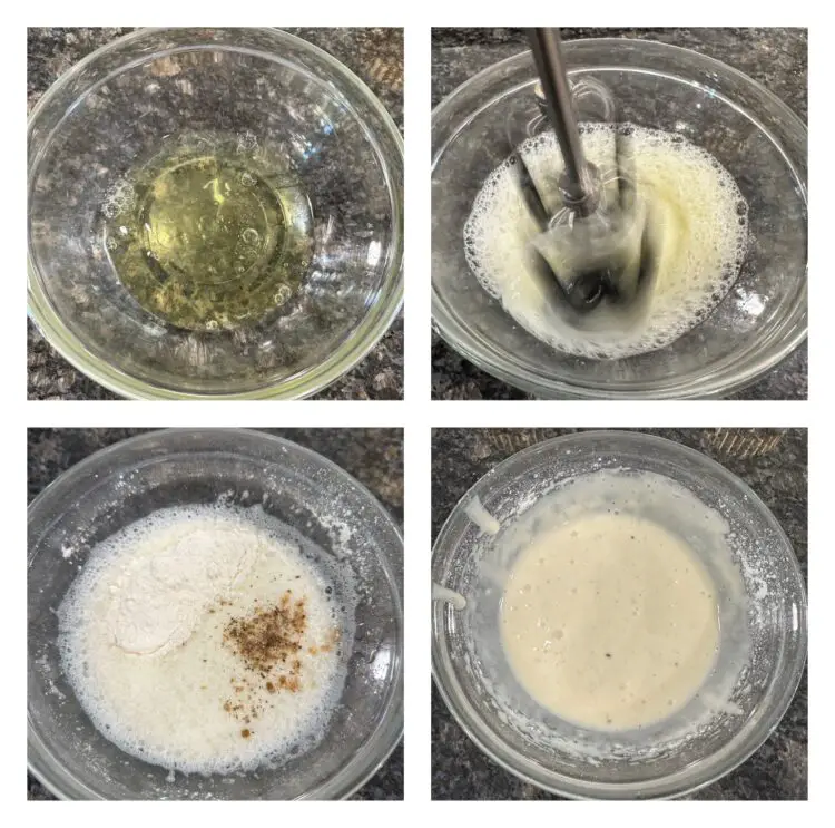 Thengai biscuit mixture with coconut, egg white, maida, and sugar
