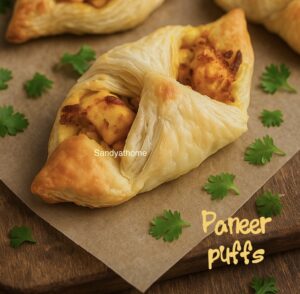 Indian paneer puffs
