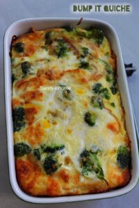 Cheesy Broccoli Bread Quiche with Mozzarella — Easy Dump-and-Bake Breakfast Recipe