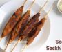 Soya Seekh Kebab, Veg kebab, How to make Vegan Kebab