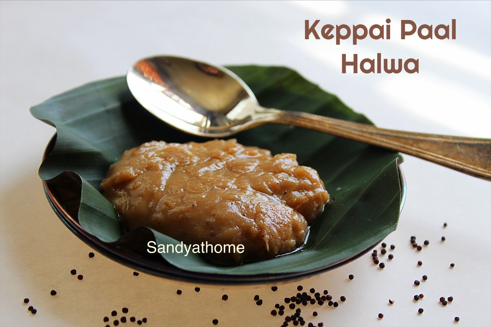 Soft and glossy Keppai Paal Halwa made from freshly extracted ragi milk – ancient Tamil Muslim sweet