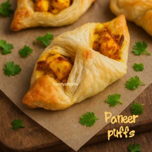 Indian paneer puffs