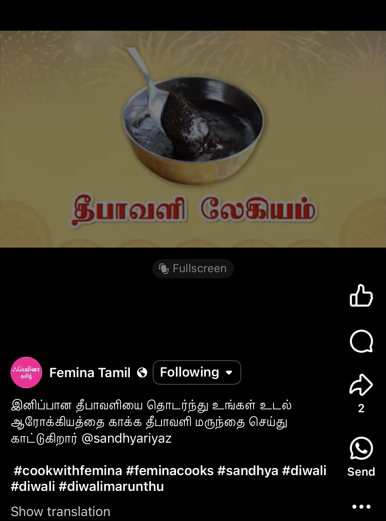 sandyathome sandhya recipes featured in Femina Tamil