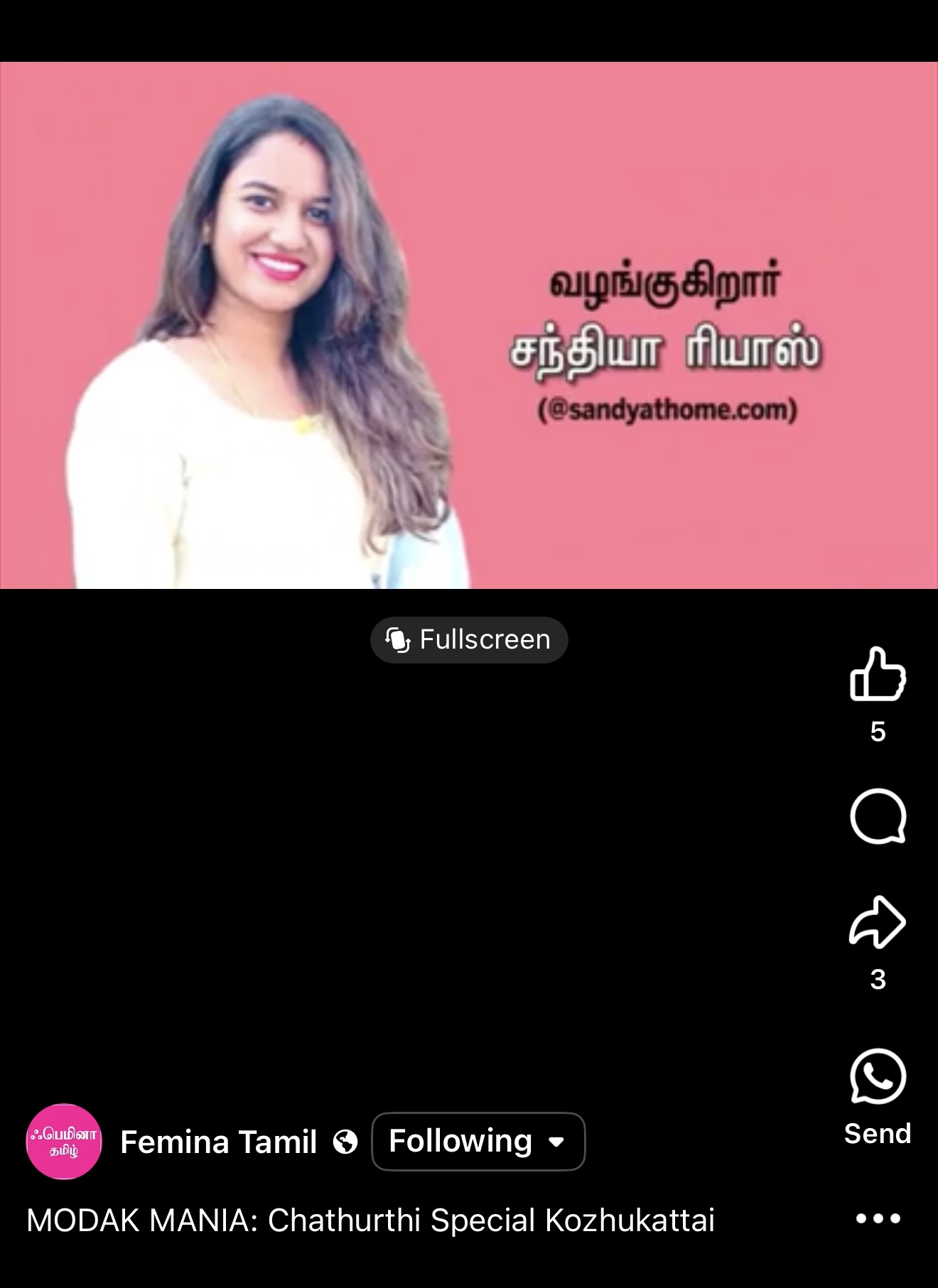 sandyathome sandhya recipes featured in Femina Tamil