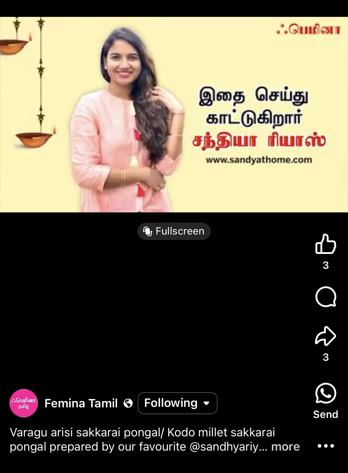 sandyathome sandhya recipes featured in Femina Tamil