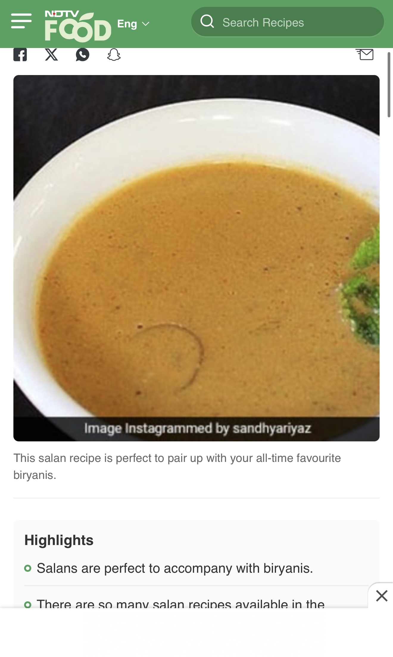 sandyathome sandhya recipes featured in NDTV