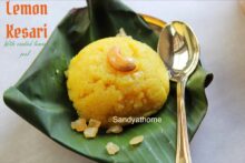 Lemon Kesari recipe, How to make Lemon sheera