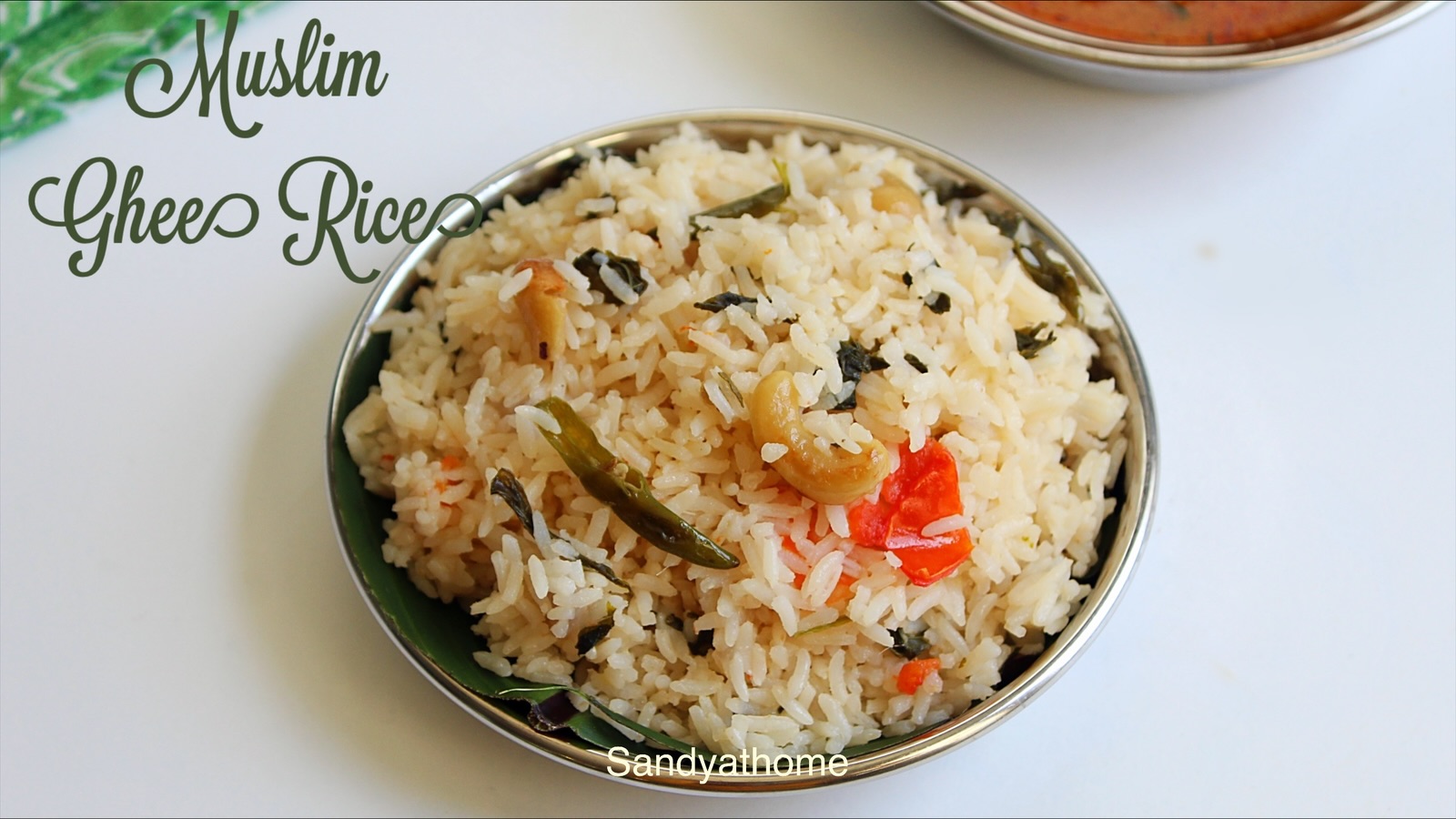 Fragrant Muslim-style ghee rice cooked in a pressure cooker with raw rice and whole spices