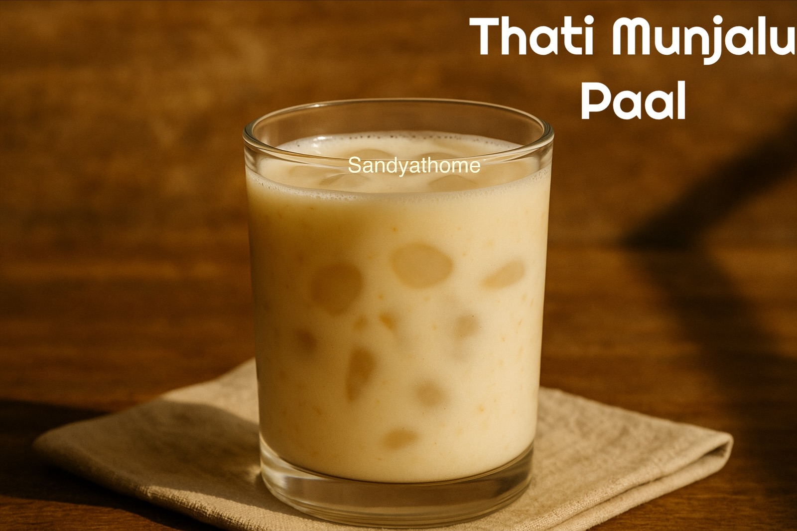 How to make Nungu Paal, Ice Apple in Sweet Milk