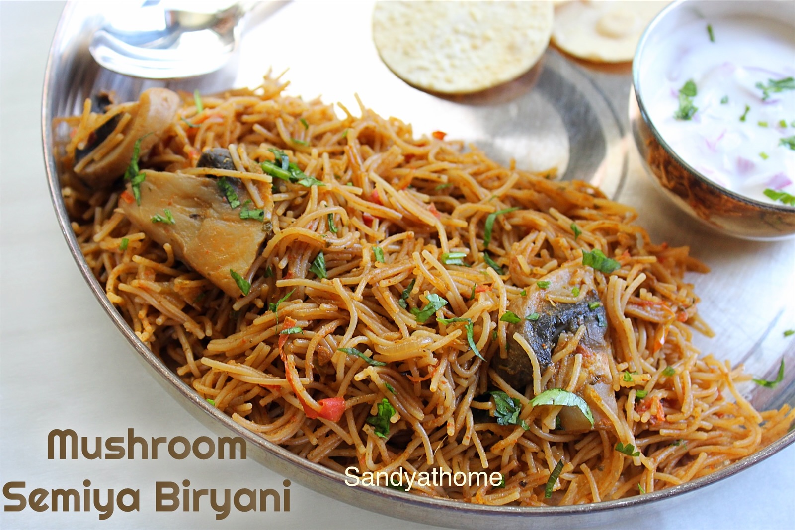Mushroom Semiya Biryani, How to make Semiya Biryani