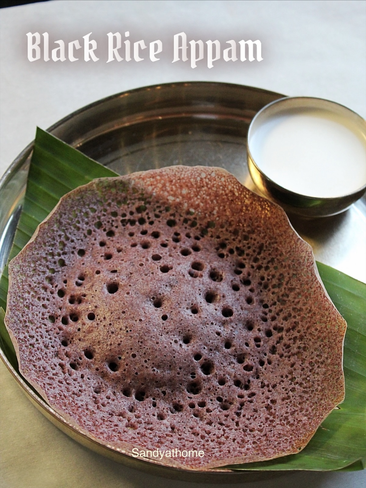 Gluten-free kavuni appam made with kavuni arisi and coconut milk, a Tamil traditional recipe rich in nutrients.