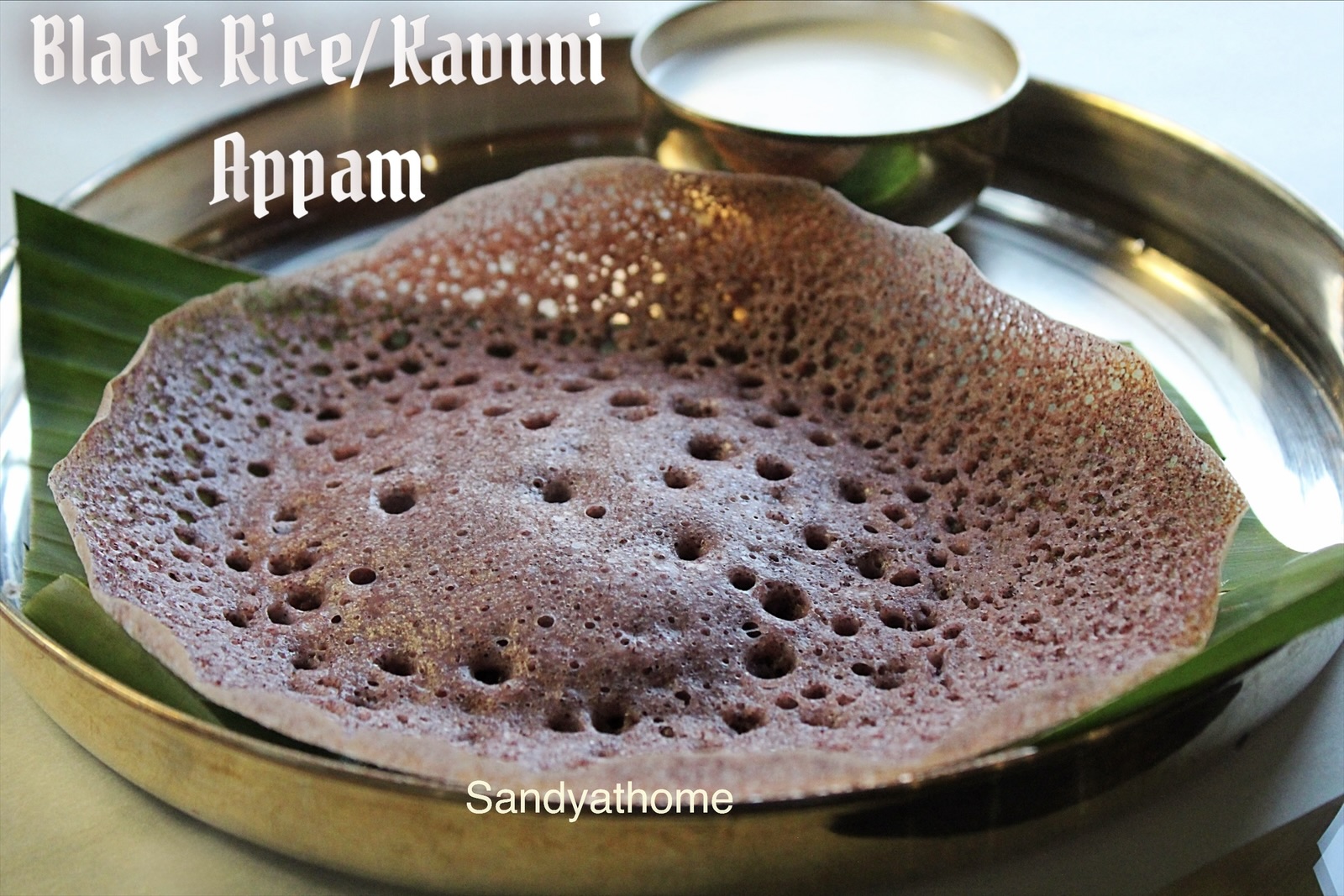 Kavuni appam, How to make Black Rice Appam, Chettinad Appam