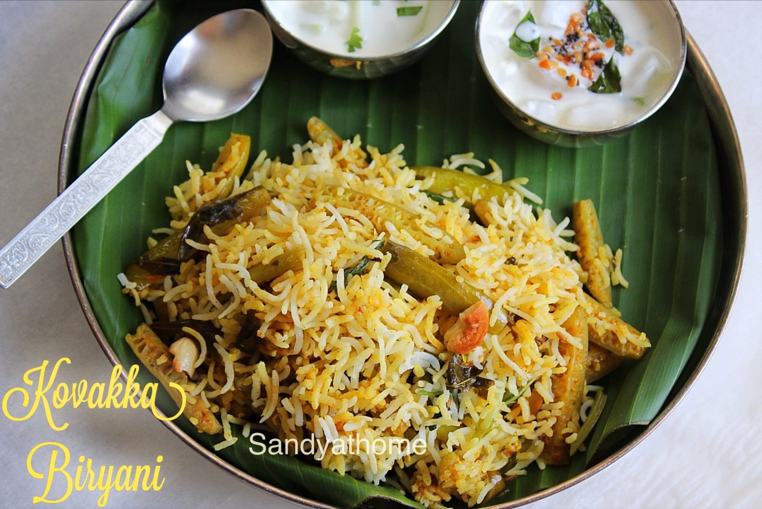 Tindora Dum Biryani, How to make Kovakka/ Dondakaya Biryani