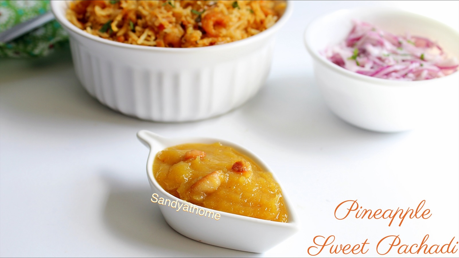 Pineapple Sweet Pachadi, How to make Biryani Sweet Pachadi