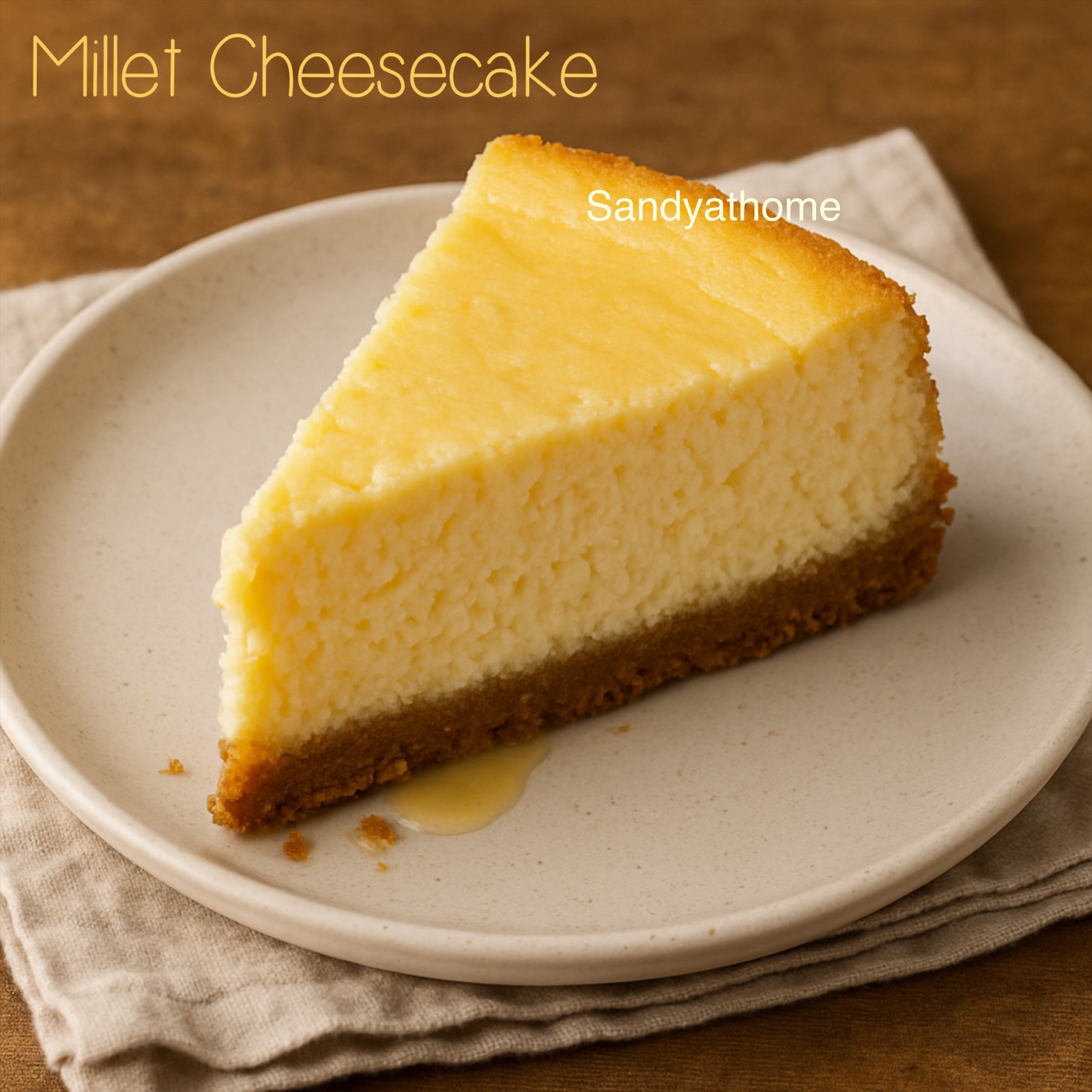 Indian-Style Millet Crust Cheesecake, How to make Eggless Cheese Cake