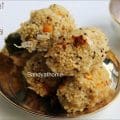 Foxtail millet upma kozhukattai arranged on banana leaf, healthy South Indian breakfast