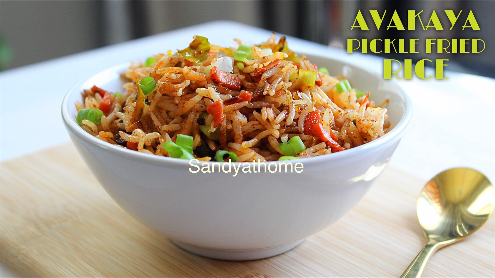 Avakaya Pickle Fried Rice, How to make Pickle Rice