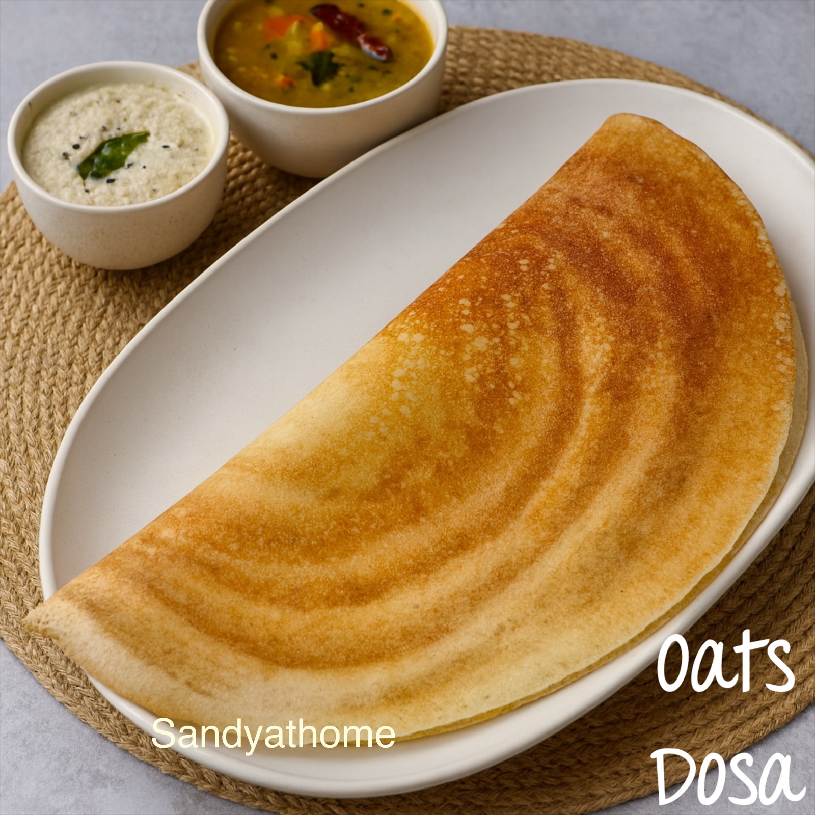 Oats Dosa, How to make Fermented Oats Dosa