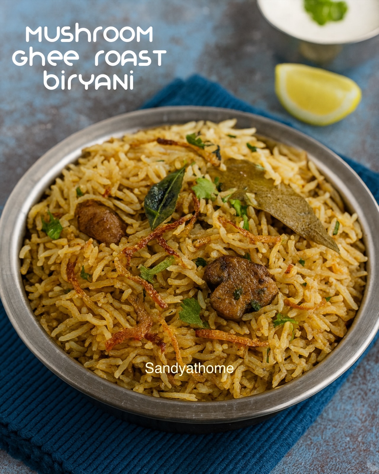 Mushroom Ghee Roast Biryani, How to make Ghee Roast biryani
