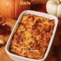 Golden butternut squash quiche with bread base, cheddar, and feta — a cozy autumn brunch recipe baked to perfection.