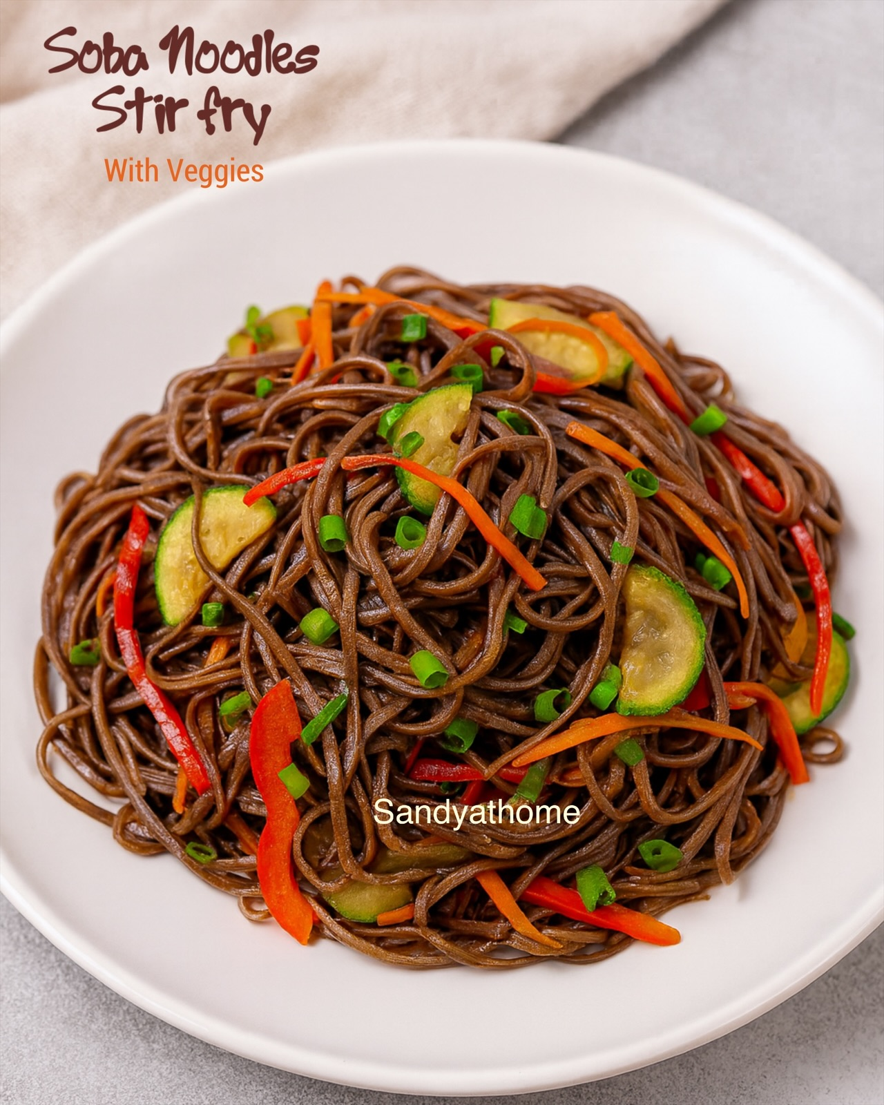 Soba Noodles Stir-Fry with Vegetables, How to make Veg Soba Noodles 