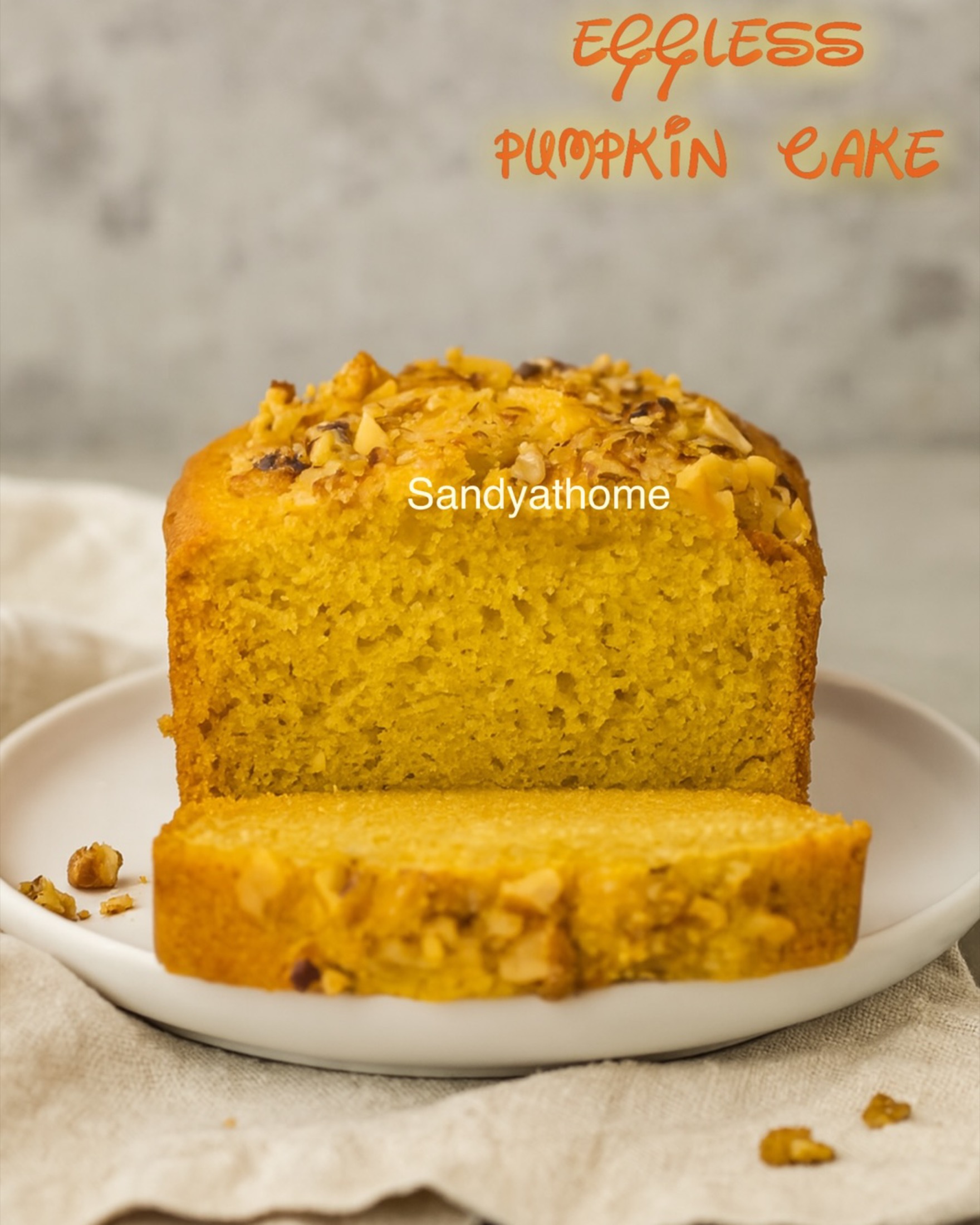 Eggless Pumpkin Cake, How to make Pumpkin Cake