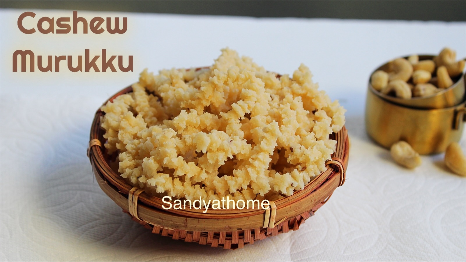 Cashew Murukku, How to make Mundhiri Murukku Recipe