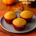 Freshly baked pumpkin butter muffins made with half whole wheat flour, golden and naturally sweet for fall mornings.