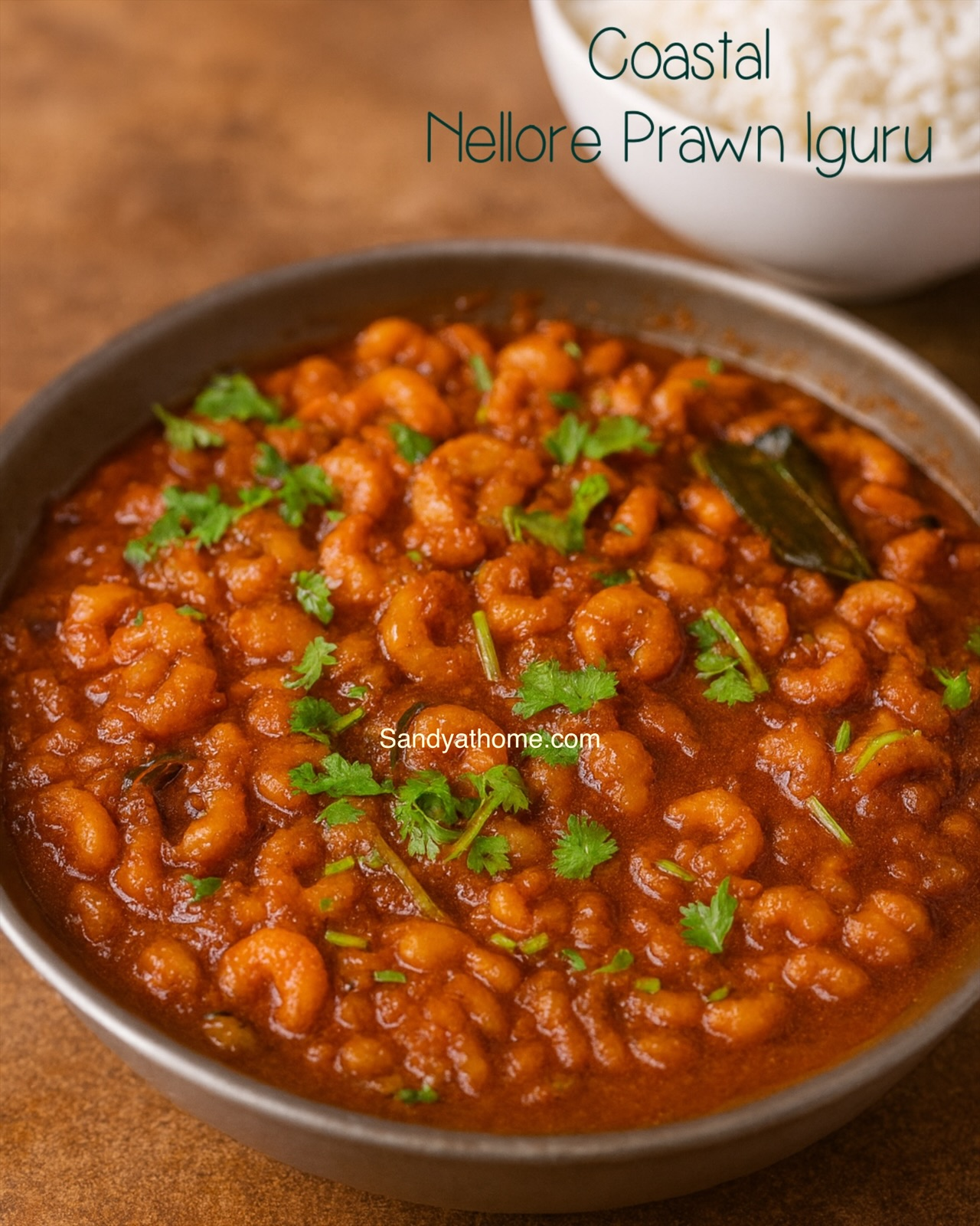 Nellore-Style Prawn Iguru, How to make Royyala Iguru